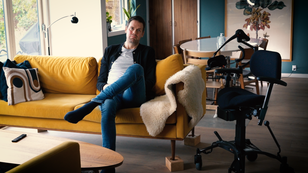 David ALS total med sofa-klodser